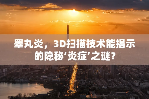 睾丸炎，3D扫描技术能揭示的隐秘‘炎症’之谜？
