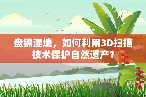 盘锦湿地，如何利用3D扫描技术保护自然遗产？