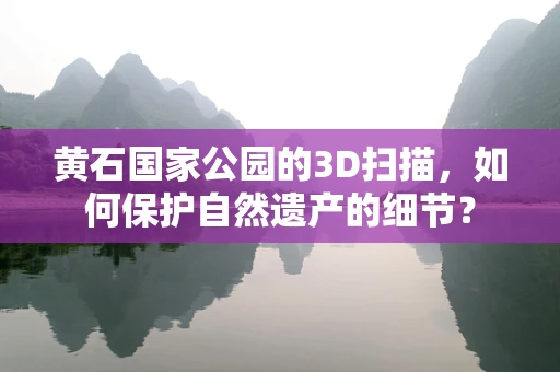 黄石国家公园的3D扫描，如何保护自然遗产的细节？