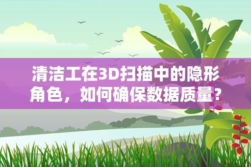 清洁工在3D扫描中的隐形角色，如何确保数据质量？