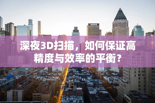 深夜3D扫描，如何保证高精度与效率的平衡？