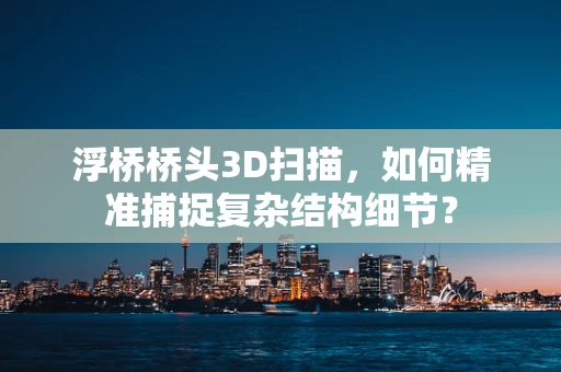 浮桥桥头3D扫描，如何精准捕捉复杂结构细节？