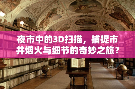 夜市中的3D扫描，捕捉市井烟火与细节的奇妙之旅？