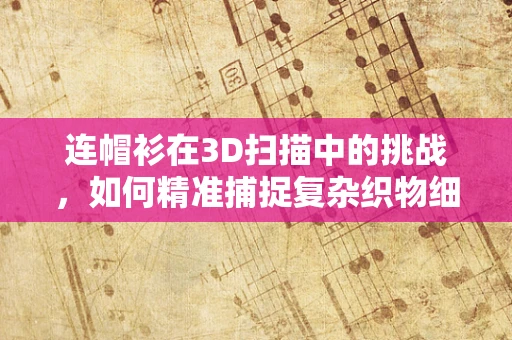 连帽衫在3D扫描中的挑战，如何精准捕捉复杂织物细节？