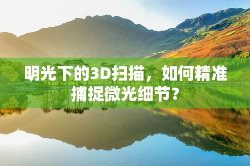明光下的3D扫描，如何精准捕捉微光细节？