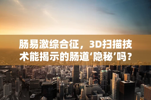 肠易激综合征，3D扫描技术能揭示的肠道‘隐秘’吗？