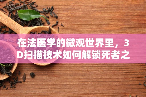 在法医学的微观世界里，3D扫描技术如何解锁死者之谜？