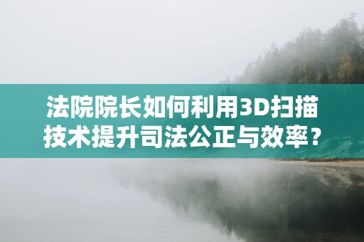法院院长如何利用3D扫描技术提升司法公正与效率？