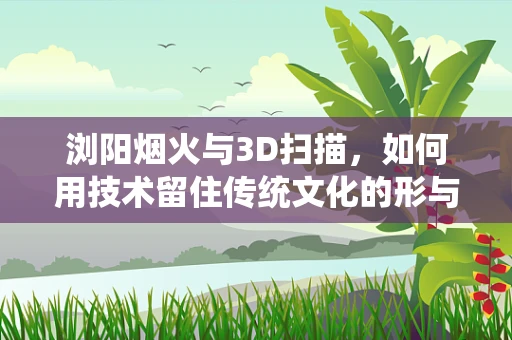 浏阳烟火与3D扫描，如何用技术留住传统文化的形与魂？