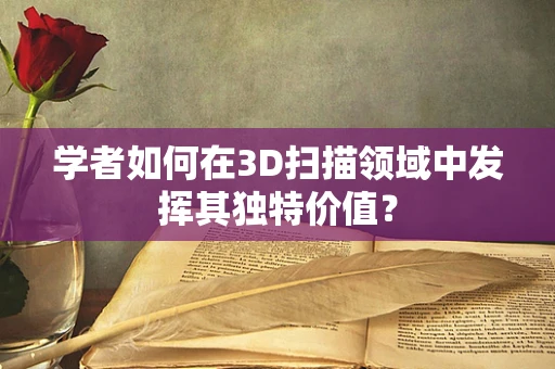 学者如何在3D扫描领域中发挥其独特价值？