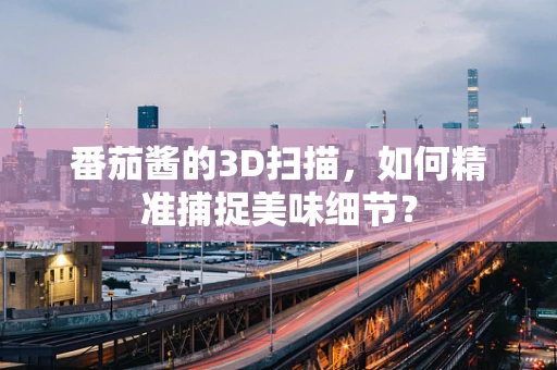 番茄酱的3D扫描，如何精准捕捉美味细节？