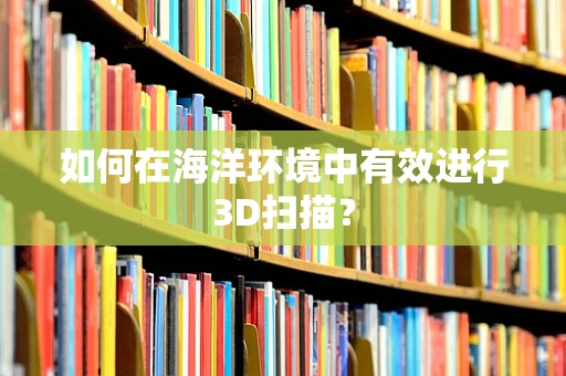 如何在海洋环境中有效进行3D扫描？