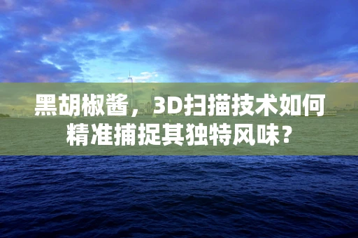 黑胡椒酱，3D扫描技术如何精准捕捉其独特风味？
