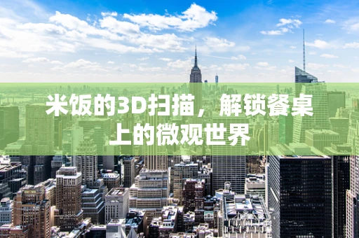 米饭的3D扫描，解锁餐桌上的微观世界