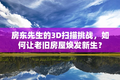 房东先生的3D扫描挑战，如何让老旧房屋焕发新生？
