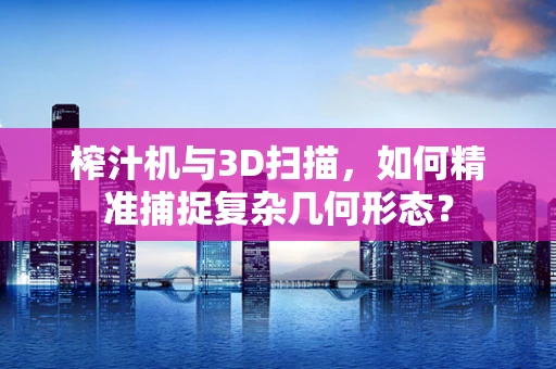 榨汁机与3D扫描，如何精准捕捉复杂几何形态？