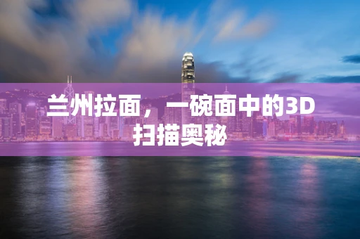兰州拉面，一碗面中的3D扫描奥秘
