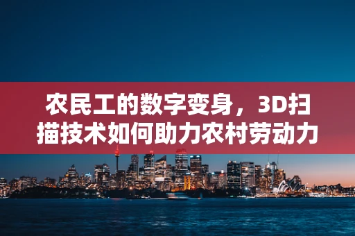 农民工的数字变身，3D扫描技术如何助力农村劳动力技能升级？
