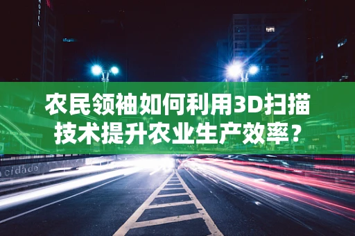 农民领袖如何利用3D扫描技术提升农业生产效率？