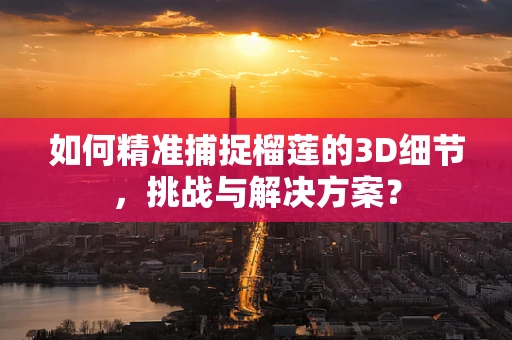 如何精准捕捉榴莲的3D细节，挑战与解决方案？