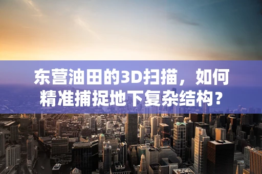 东营油田的3D扫描，如何精准捕捉地下复杂结构？