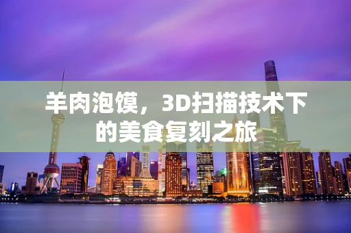 羊肉泡馍，3D扫描技术下的美食复刻之旅
