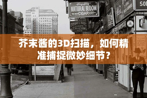 芥末酱的3D扫描，如何精准捕捉微妙细节？