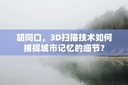 胡同口，3D扫描技术如何捕捉城市记忆的细节？