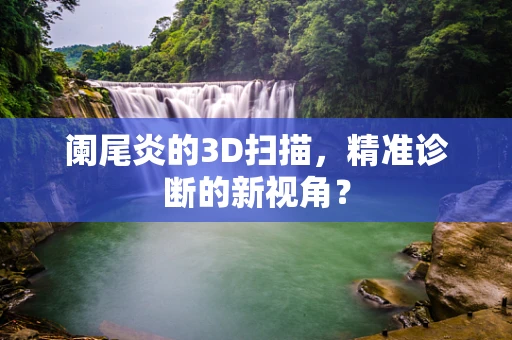 阑尾炎的3D扫描，精准诊断的新视角？