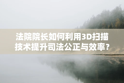 法院院长如何利用3D扫描技术提升司法公正与效率？