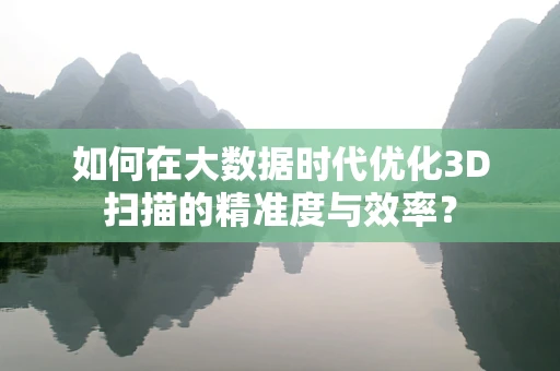 如何在大数据时代优化3D扫描的精准度与效率？