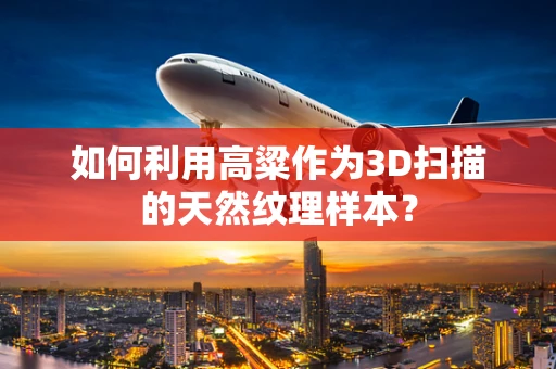 如何利用高粱作为3D扫描的天然纹理样本？