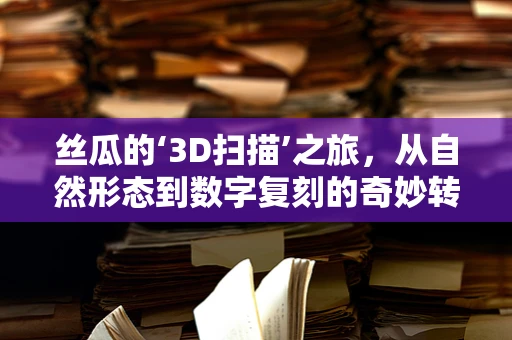 丝瓜的‘3D扫描’之旅，从自然形态到数字复刻的奇妙转换