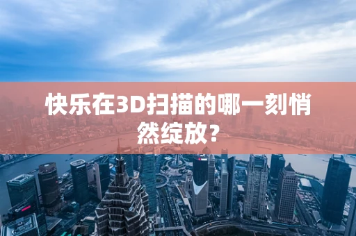 快乐在3D扫描的哪一刻悄然绽放？
