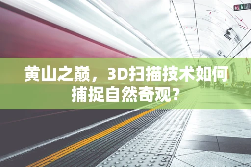 黄山之巅，3D扫描技术如何捕捉自然奇观？