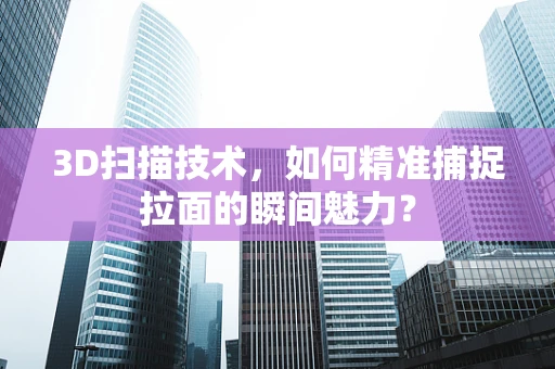 3D扫描技术，如何精准捕捉拉面的瞬间魅力？