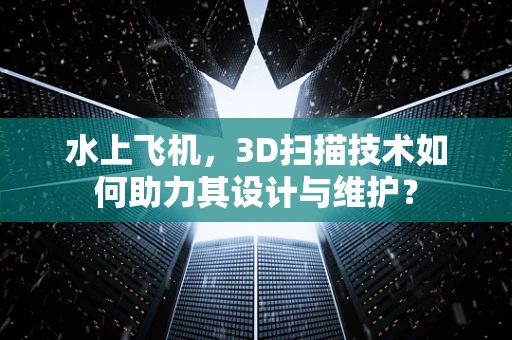 水上飞机，3D扫描技术如何助力其设计与维护？