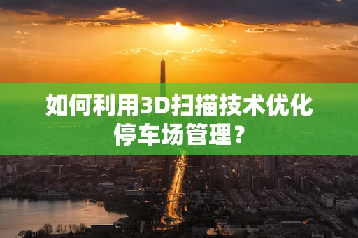 如何利用3D扫描技术优化停车场管理？