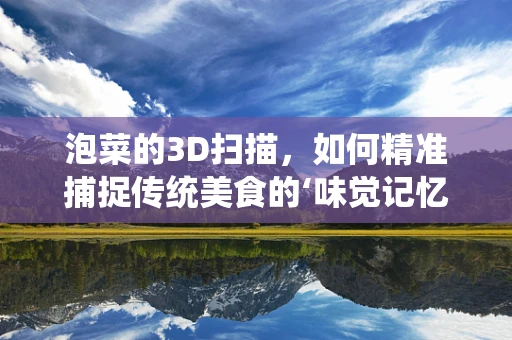 泡菜的3D扫描，如何精准捕捉传统美食的‘味觉记忆’？