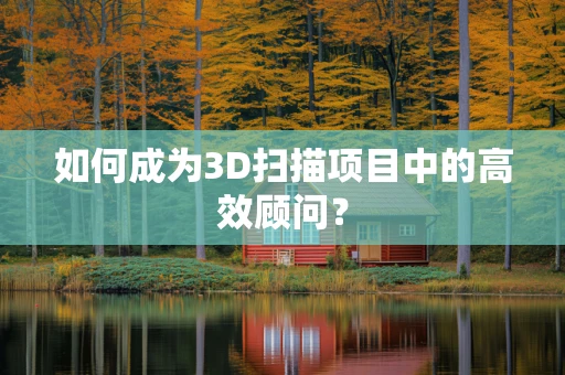 如何成为3D扫描项目中的高效顾问？