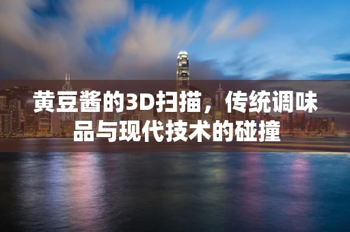 黄豆酱的3D扫描，传统调味品与现代技术的碰撞