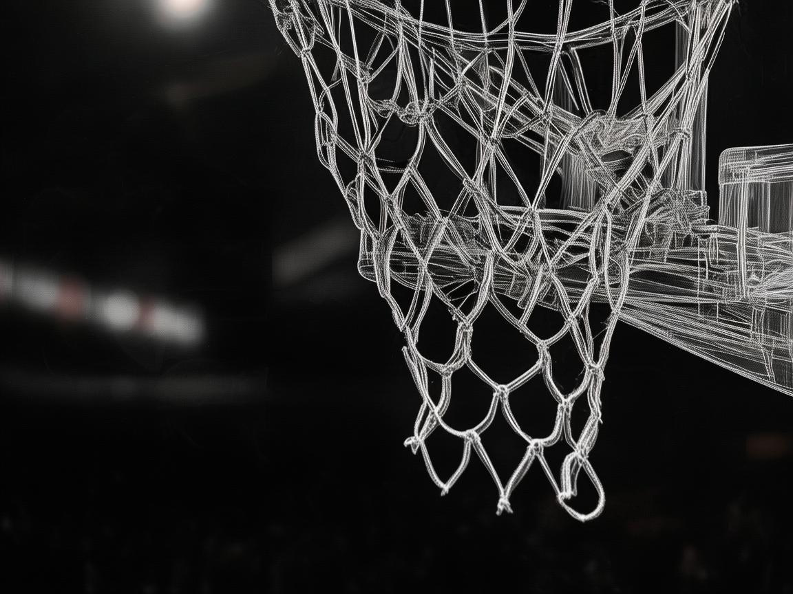 篮球场篮筐下的3D扫描，精准捕捉比赛激情的瞬间